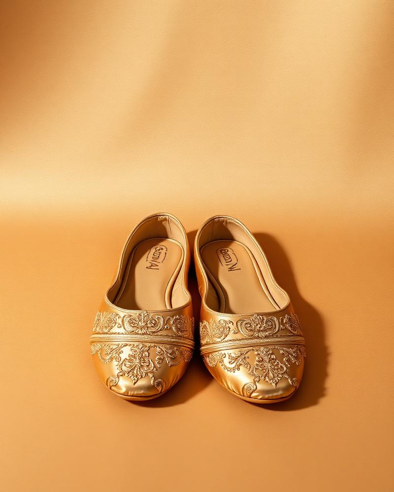Champagne Zari Juttis