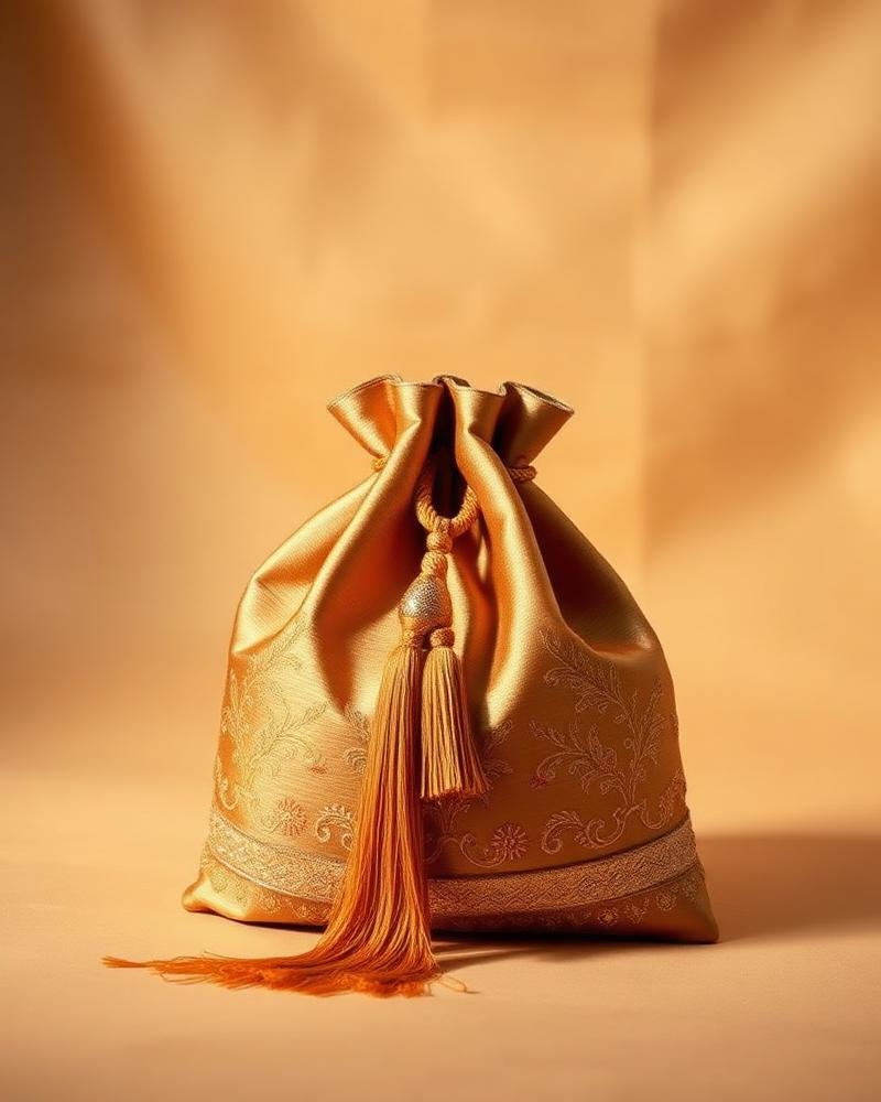 Zardozi Silk Potli